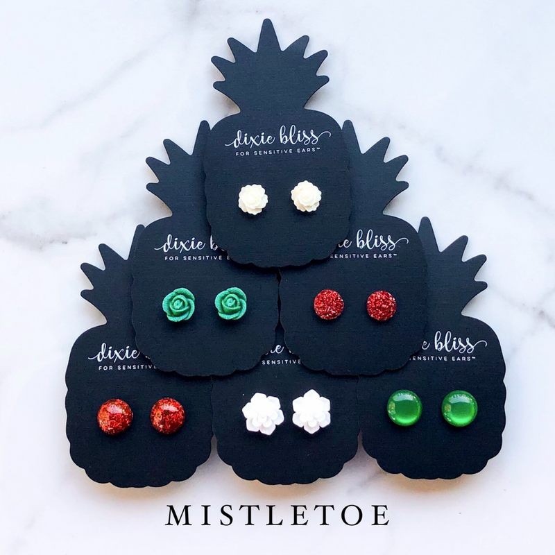 Mistletoe - Dixie Bliss - Single Stud Earrings