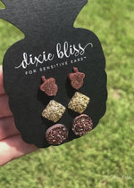 Leslie - Dixie Bliss - Trio Stud Earring Set