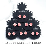 Ballet Slipper Roses - Dixie Bliss - Single Stud Earrings