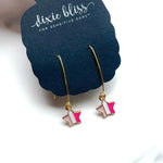 Pink Star Charm - Dixie Bliss - Dangle Earrings
