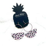 Carmel in Pink Cheetah Cork - Dixie Bliss - Dangle Earrings