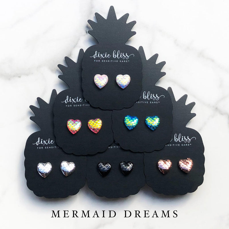 Mermaid Dreams - Dixie Bliss - Single Stud Earrings