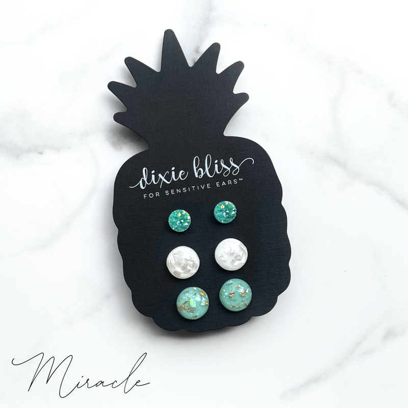 Miracle - Dixie Bliss - Trio Stud Earring Set