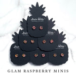 Glam Raspberry Minis - Dixie Bliss - Single Stud Earrings