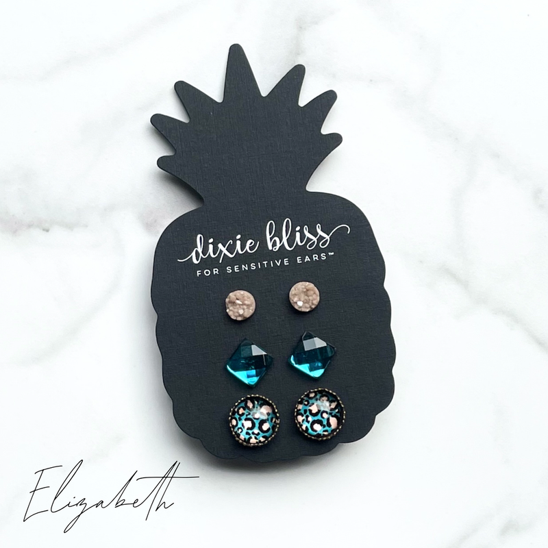Elizabeth - Dixie Bliss - Trio Stud Earring Set