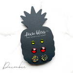 December - Dixie Bliss - Trio Stud Earring Set