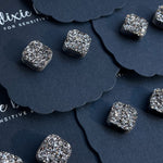 Exquisite Squares in Gunmetal - Dixie Bliss - Single Stud Earrings