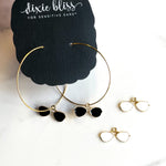 Fanciful Hoops in Iconic Shades - Dixie Bliss - Dangle Earrings
