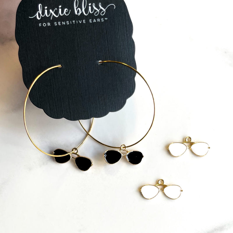 Fanciful Hoops in Iconic Shades - Dixie Bliss - Dangle Earrings
