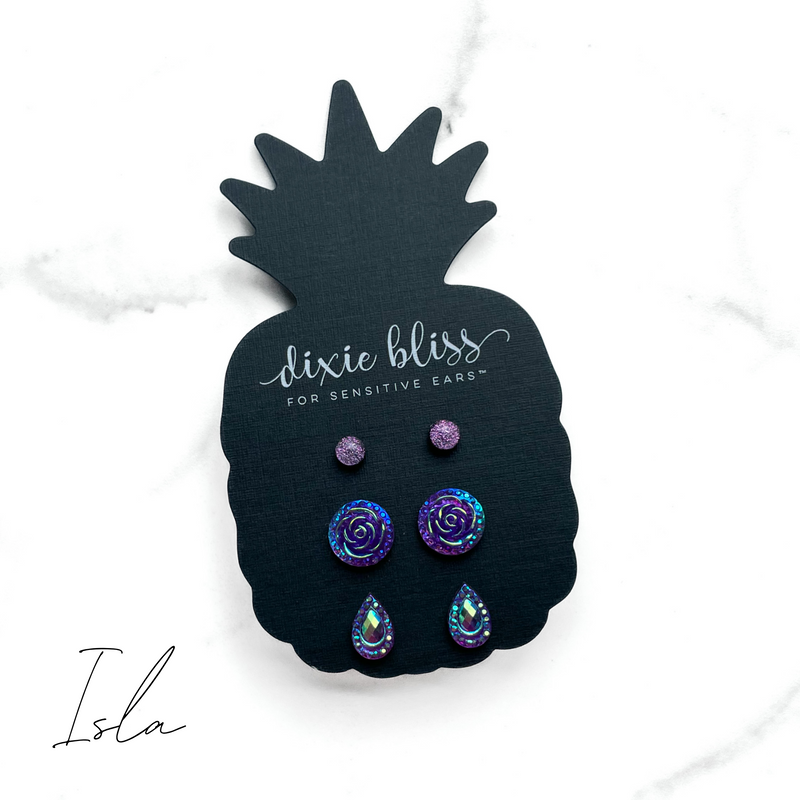 Isla - Dixie Bliss - Trio Stud Earring Set