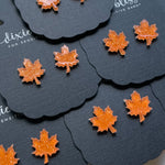 Maple Leaves in Spiced Cider - Dixie Bliss - Single Stud Earrings