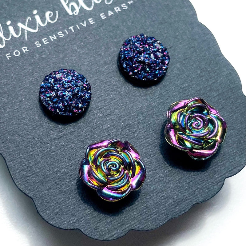 Morticia - Dixie Bliss - Duo Stud Earring Set