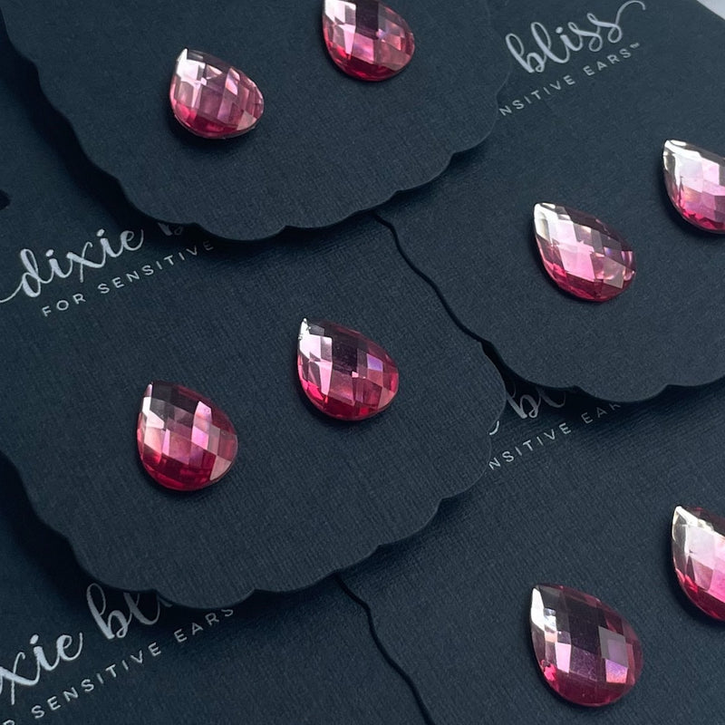 Of a Dream in Pink Ombre - Dixie Bliss - Single Stud Earrings