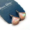Peach Fire Opal Bauble - Dixie Bliss - Dangle Earrings