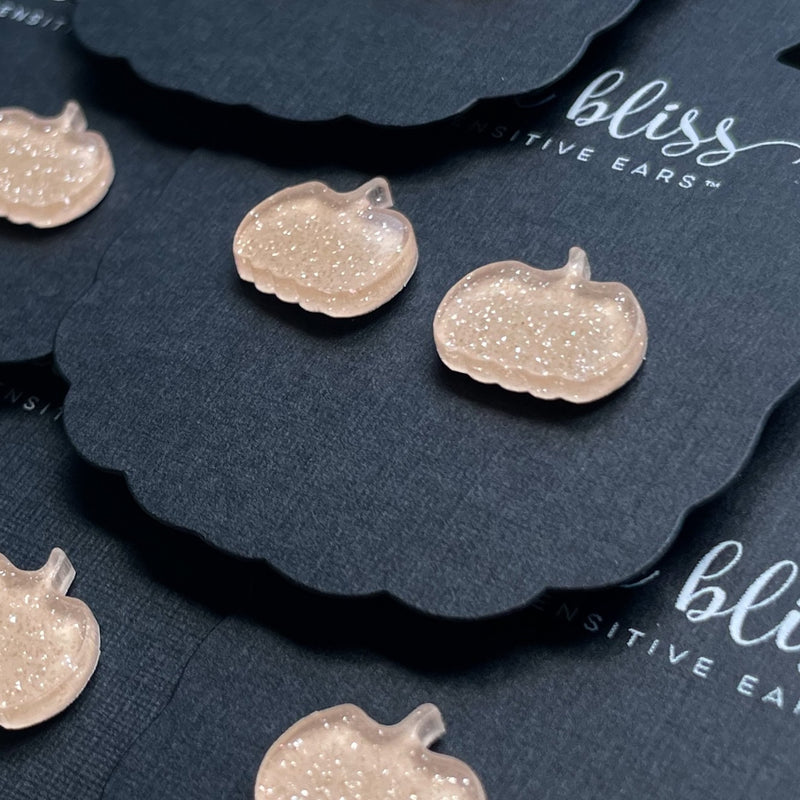Pumpkins in Mocha Shimmer - Dixie Bliss - Single Stud Earrings