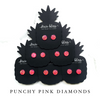 Punchy Pink Diamonds - Dixie Bliss - Single Stud Earrings