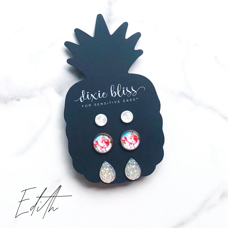 Edith - Dixie Bliss - Trio Stud Earring Set