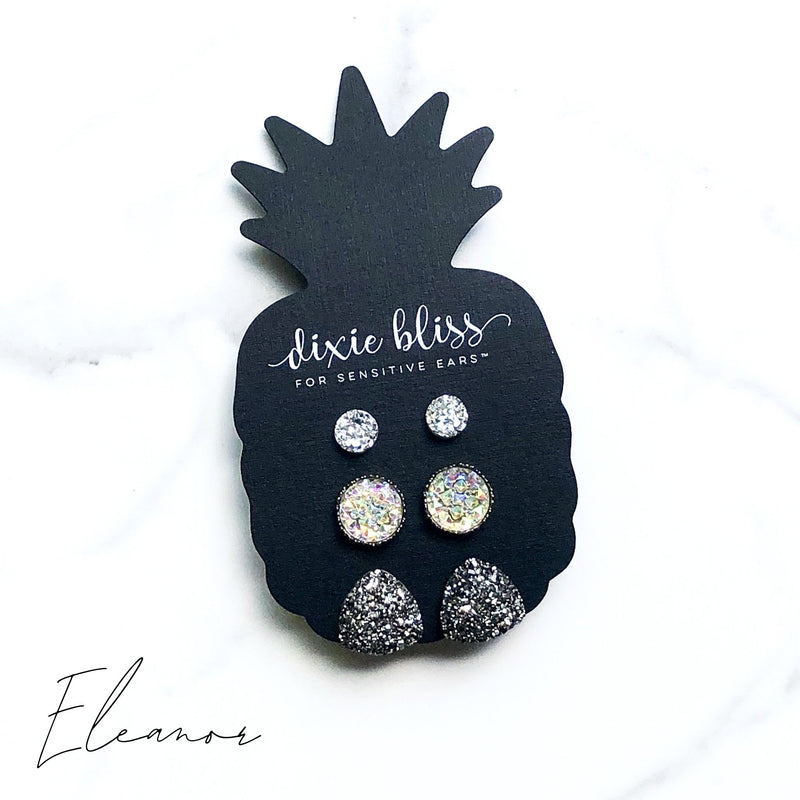 Eleanor - Dixie Bliss - Trio Stud Earring Set