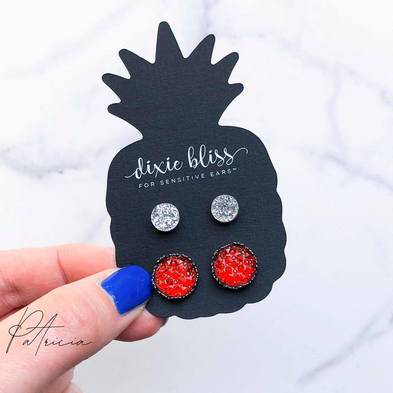 Patricia - Dixie Bliss - Duo Stud Earrings Set