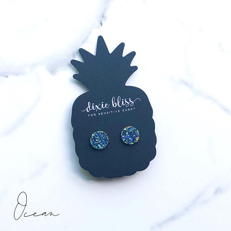 Ocean Druzy - Dixie Bliss - Single Stud Earrings