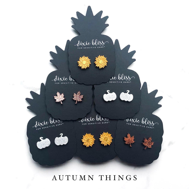 Autumn Things - Dixie Bliss - Single Stud Earrings