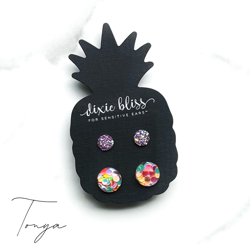 Tonya - Dixie Bliss - Duo Stud Earring Set